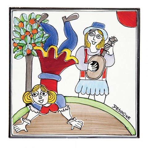 Ceramic Wall Tile dance Folk PI297FK-25G Ceramic Wall Tile dance Folk PI297FK-25G
